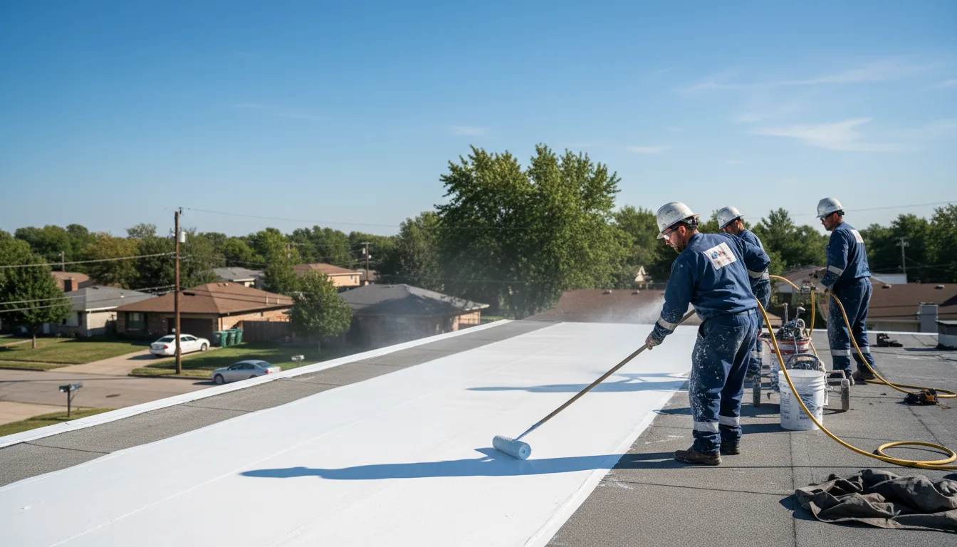 Commercial roof coating in Frenchmans Bayou, AR near me